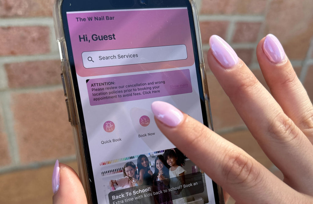 The W Nail Bar Mobile App